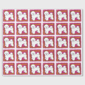 BICHON FRISE GESCHENKPAPIER (Flach)