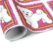 BICHON FRISE GESCHENKPAPIER (Rolleneckpunkt)