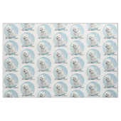 Bichon Frise Gewebe Stoff (Fat Quarter (45,7 x 55,9 cm))