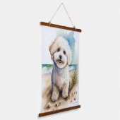 Bichon Frisé Gift Wandteppich Mit Holzrahmen (Gewinkelt)