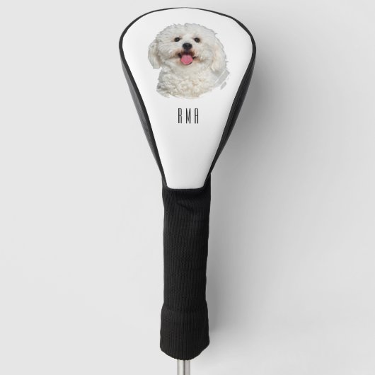Bichon Frise Golf Headcover (Vorderseite)