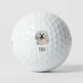 Bichon Frise Golfball (Vorderseite)