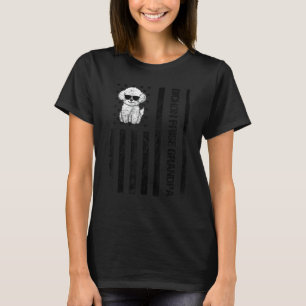 Bichon Frise Grandpa USA Flag Bichon Frise O T-Shirt