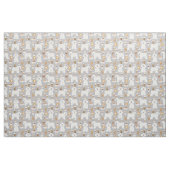 Bichon Frise graues Kaffeemaschine Stoff (Fat Quarter (45,7 x 55,9 cm))