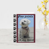 Bichon Frise Greeting Card Karte (Gelbe Blume)