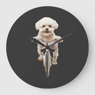 Bichon Frisé Große Wanduhr