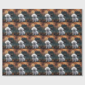 Bichon Frise Halloween Beängstigend Geschenkpapier (Flach)