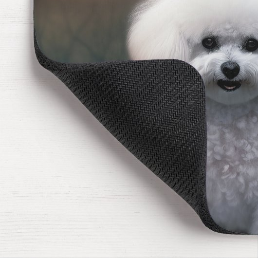Bichon Frise Halloween Beängstigend Mousepad (Ecke)