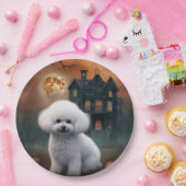 Bichon Frise Halloween Beängstigend Pappteller (Party)