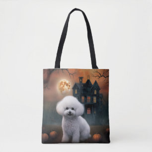 Bichon Frise Halloween Beängstigend Tasche