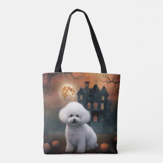 Bichon Frise Halloween Beängstigend Tasche (Rückseite)