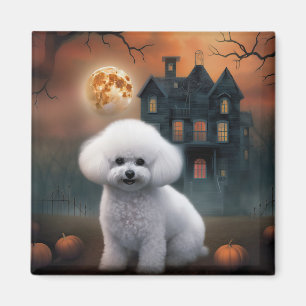 Bichon Frise Halloween Gruselig Magnet