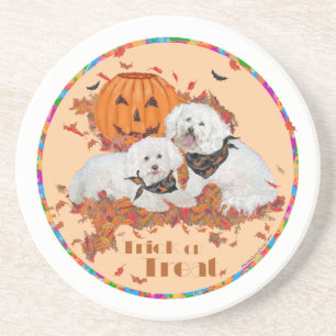 Bichon Frise Halloween Untersetzer