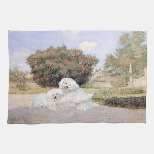 Bichon Frise Handtuch (Horizontal)