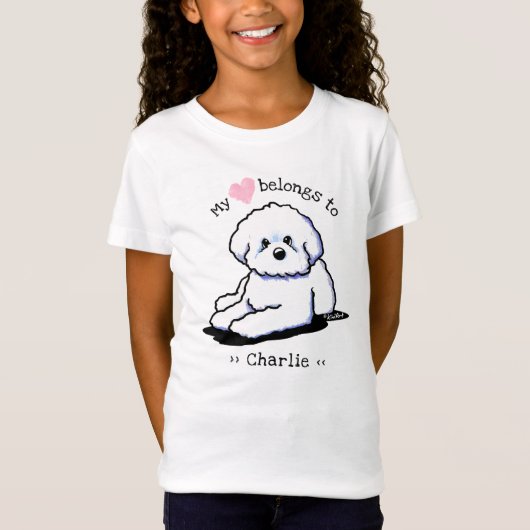 Bichon Frise Heart T - Shirt (Vorderseite)