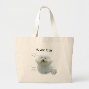 Bichon Frise History; alles über Bichon Frise Jumbo Stoffbeutel