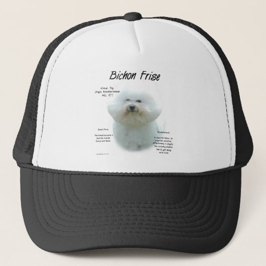 Bichon Frise History; alles über Bichon Frise Truckerkappe (Vorderseite)