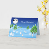 Bichon Frise Holiday Card Karte (Gelbe Blume)