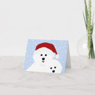 Bichon Frise Holiday Grußkarte Feiertagskarte