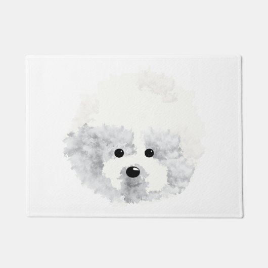 Bichon Frise Hund  Fußmatte (Vorderseite)