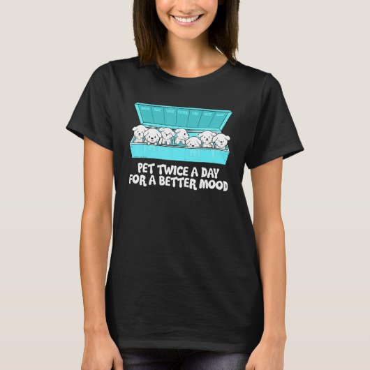 Bichon Frise Hund Glück Cynologe T-Shirt (Vorderseite)
