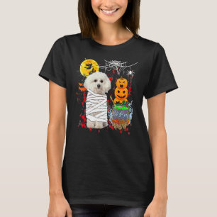 Bichon Frise Hund Halloween Kostüm Hund T-Shirt