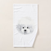 Bichon Frise Hund Handtuch (Handtuch)