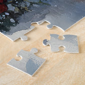 Bichon Frise Hund in Sledge Let it Schnee Weihnach Puzzle (Seite)