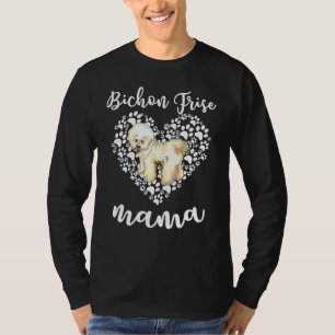 Bichon Frise Hund Mama Muttertag T-Shirt