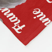 Bichon Frise Hund mit Namen Weihnachtsfeiertag Fleecedecke (Ecke)