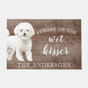 Bichon Frise Hund Personalisiert Dog Mat Fußmatte