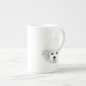 Bichon Frise Hund Porzellantasse (Vorderseite Rechts)