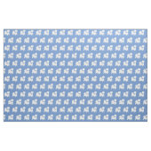 Bichon Frise Hund Silhouette Pet Light Blue Stoff (Fat Quarter (45,7 x 55,9 cm))