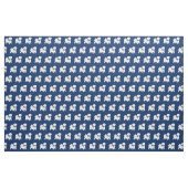 Bichon Frise Hund Silhouette Pet Navy Blue Stoff (Fat Quarter (45,7 x 55,9 cm))