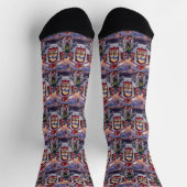 Bichon Frise Hund Valentinstag Socken (Oben)