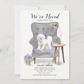 Bichon Frise Hund Wir haben uns bewegende Ankündig Ankündigung (Vorderseite)