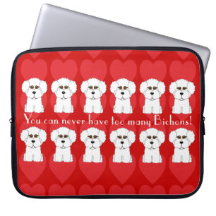 Bichon Frise Hunde Humor-Laptop-Hülse Laptopschutzhülle