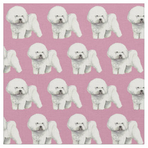Bichon Frise Hundekunst-Gewebe Stoff