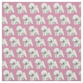 Bichon Frise Hundekunst-Gewebe Stoff (Muster)