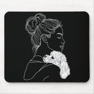 Bichon frise Hundemama Hund Kunst Muttertag Mousepad