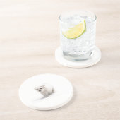 Bichon Frise HundeUntersetzer Sandstein Untersetzer (Seite)