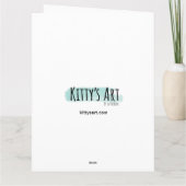 Bichon Frise "I Liebe You" Valentines Karte (Rückseite)