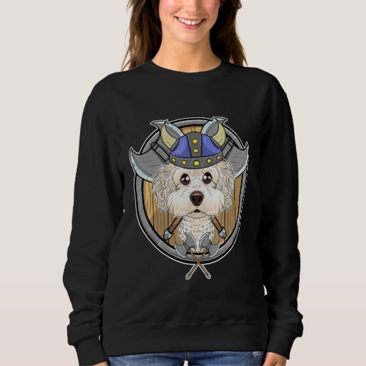 Bichon Frise I Valhalla I Viking Sweatshirt (Vorderseite)