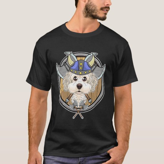 Bichon Frise I Valhalla I Viking T-Shirt (Vorderseite)