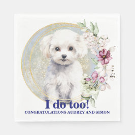 Bichon Frise I zu Napkins mit Hunden Foto Serviette