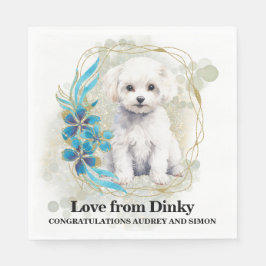 Bichon Frise I zu Napkins mit Hunden Foto Serviette