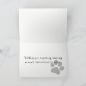 Bichon Frise Illustrated Birthday Card Karte (Innenseite)