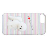 Bichon Frise illustrierter Zellen-Telefon-Kasten Case-Mate iPhone Hülle (Rückseite (Horizontal))