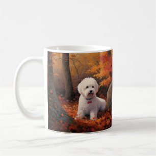 Bichon Frise in Herbstleaves Fall Inspiriert Kaffeetasse