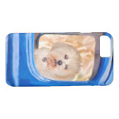 Bichon Frise in Oldtimer-Fenster Case-Mate iPhone Hülle (Rückseite (Horizontal))